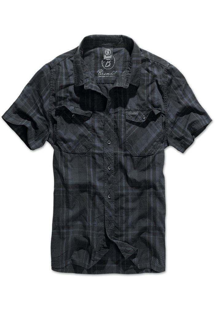 BD4012-00271-0060 Camicia Roadstar Brandit nero/blu XXL