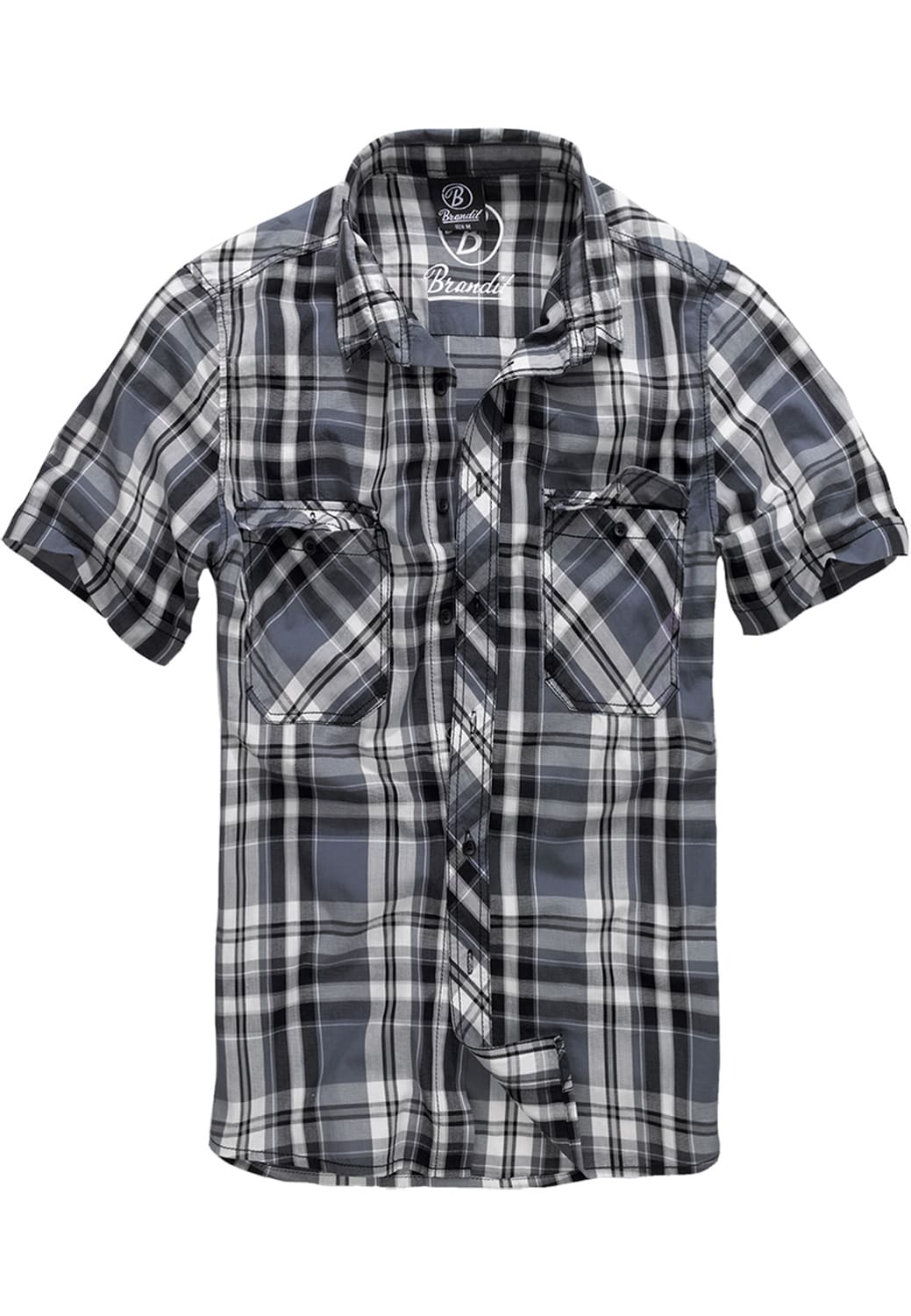 BD4012-01307-0060 Roadstar Brandit shirt black/charcoal XXL