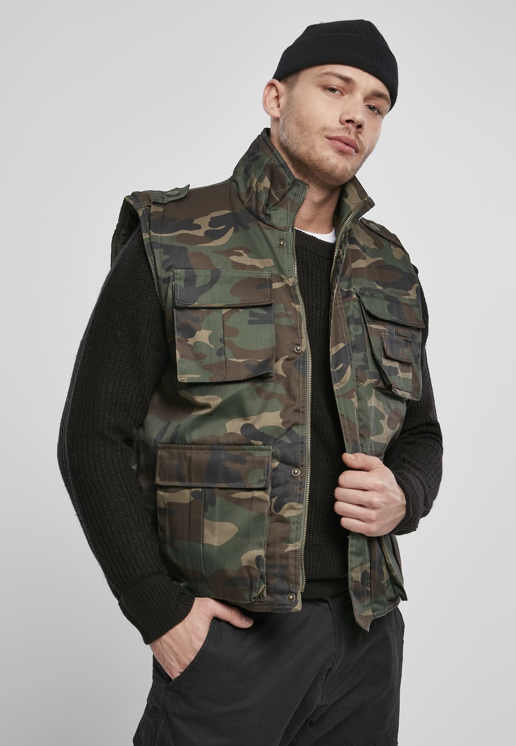 BD4014-00992-0060 Brandit woodland XXL ranger vest