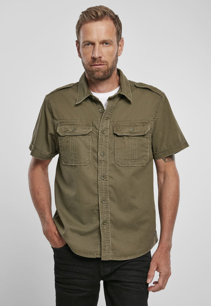 BD4024-00176-0231 Camicia Vintage Shortsleeve Brandit oliva 7XL