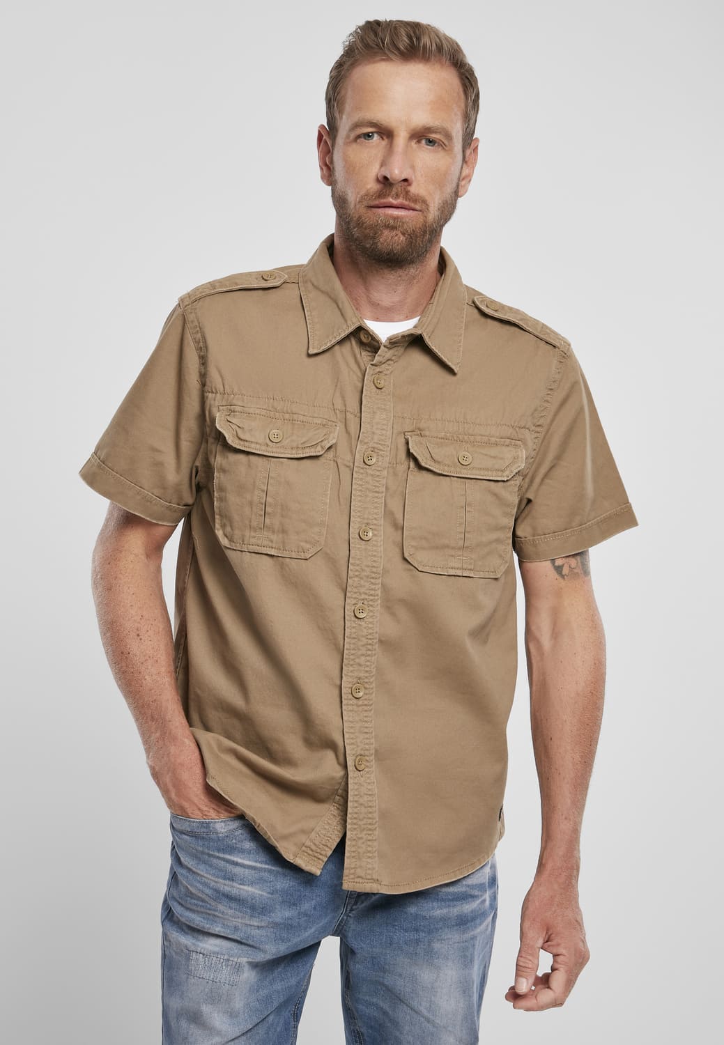 BD4024-00804-0231 Vintage Shortsleeve Shirt Brandit camel 7XL