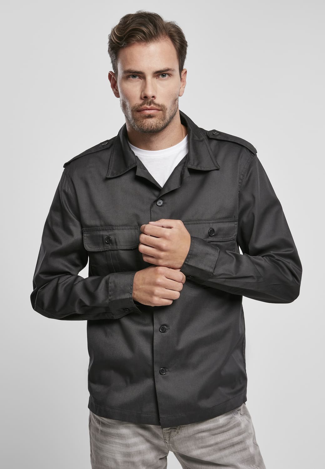 BD4102-00007-0060 Camicia US Brandit nero XXL