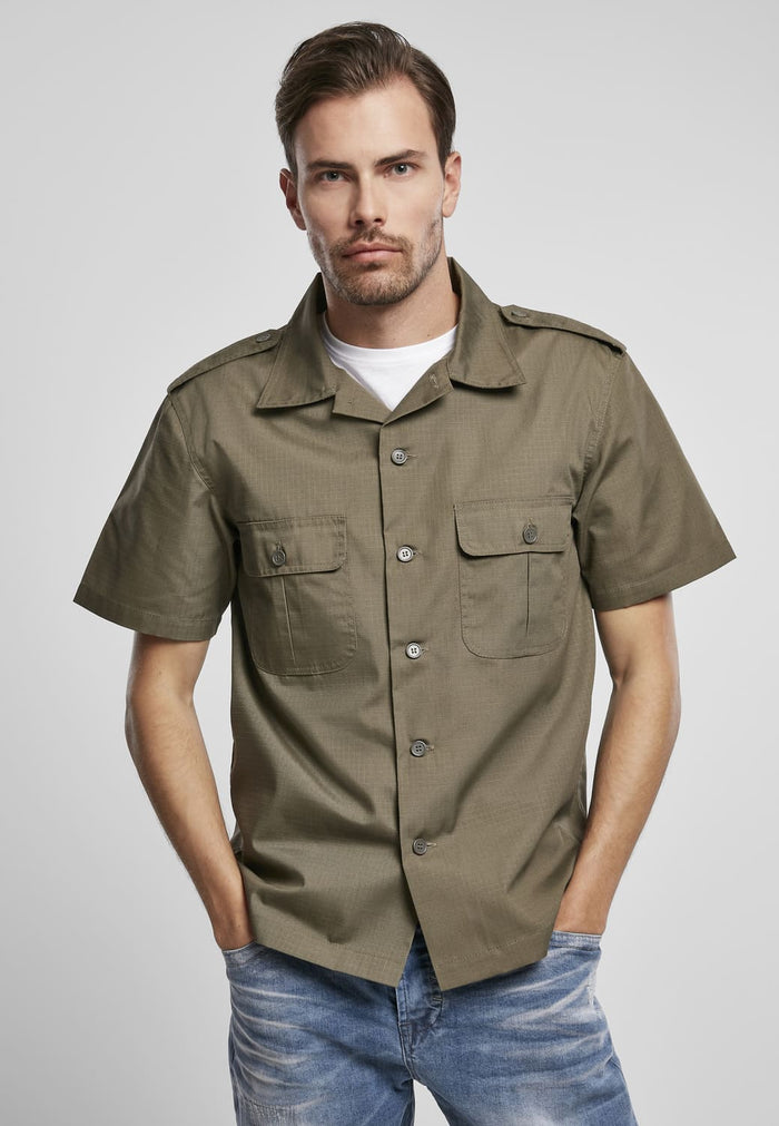 BD4103-00176-0231 Camicia manica corta US Ripstop Brandit oliva 7XL