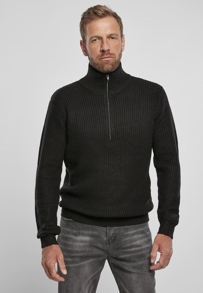 BD5019-00007-0060 Maglione marine troyer Brandit nero XXL