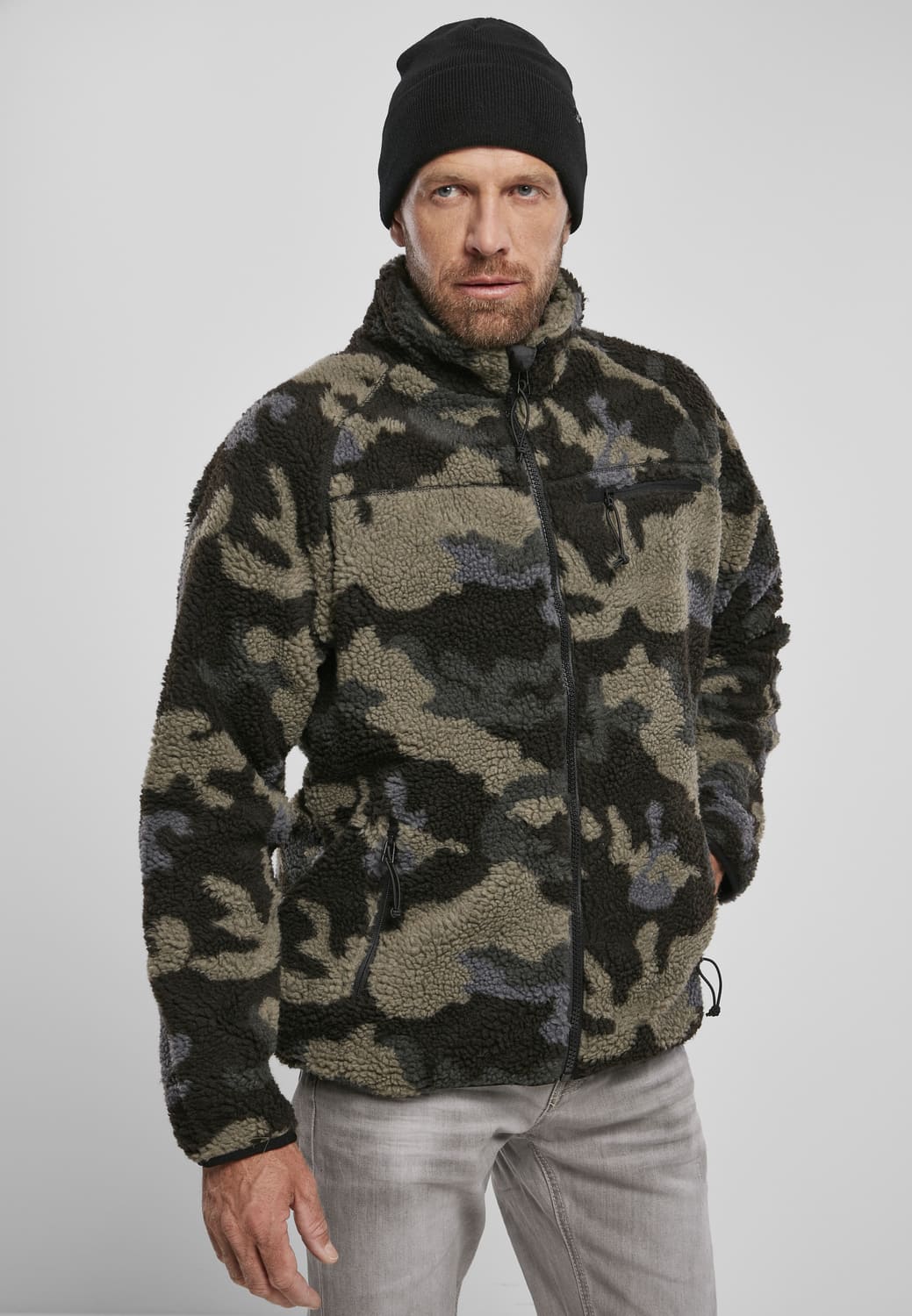 BD5021-00707-0060 Giacca Teddyfleece Brandit dark camo XXL