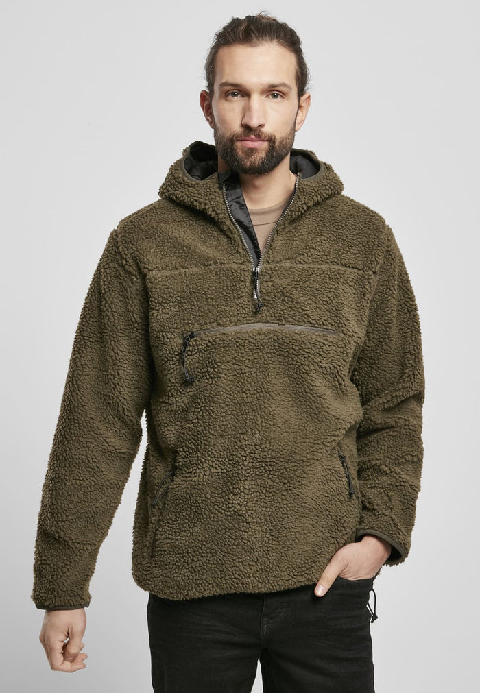 BD5023-00176-0231 Maglione worker Teddyfleece Brandit oliva 7XL