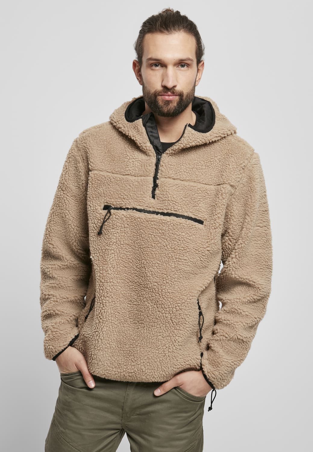 BD5023-00804-0231 Brandit Teddyfleece Worker Sweater camel 7XL