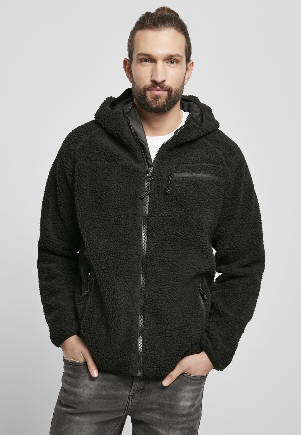 BD5024-00007-0231 Brandit Teddyfleece worker jacket black 7XL