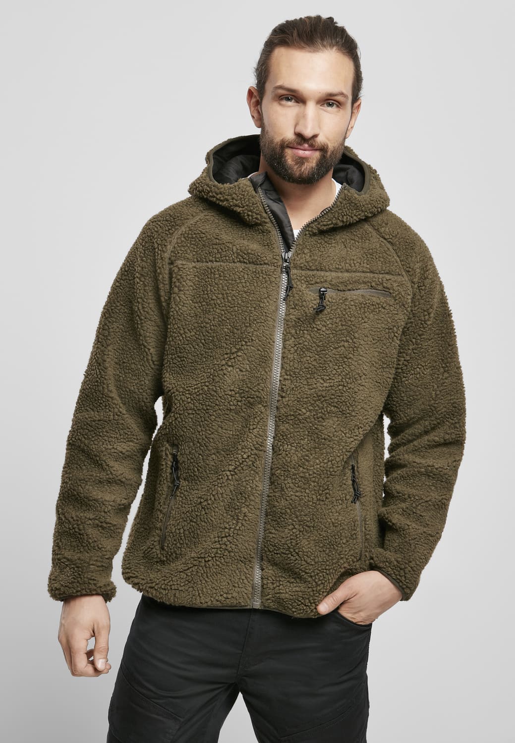 BD5024-00176-0231 Giacca worker Teddyfleece Brandit oliva 7XL