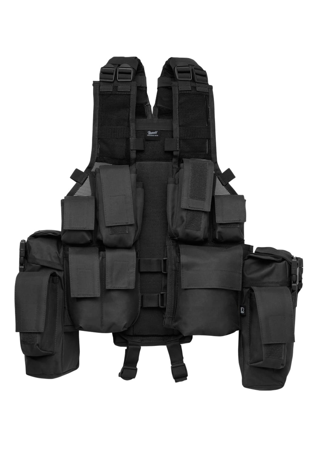 BD8006-00007-0050 Brandit Tactical Vest Black One Size