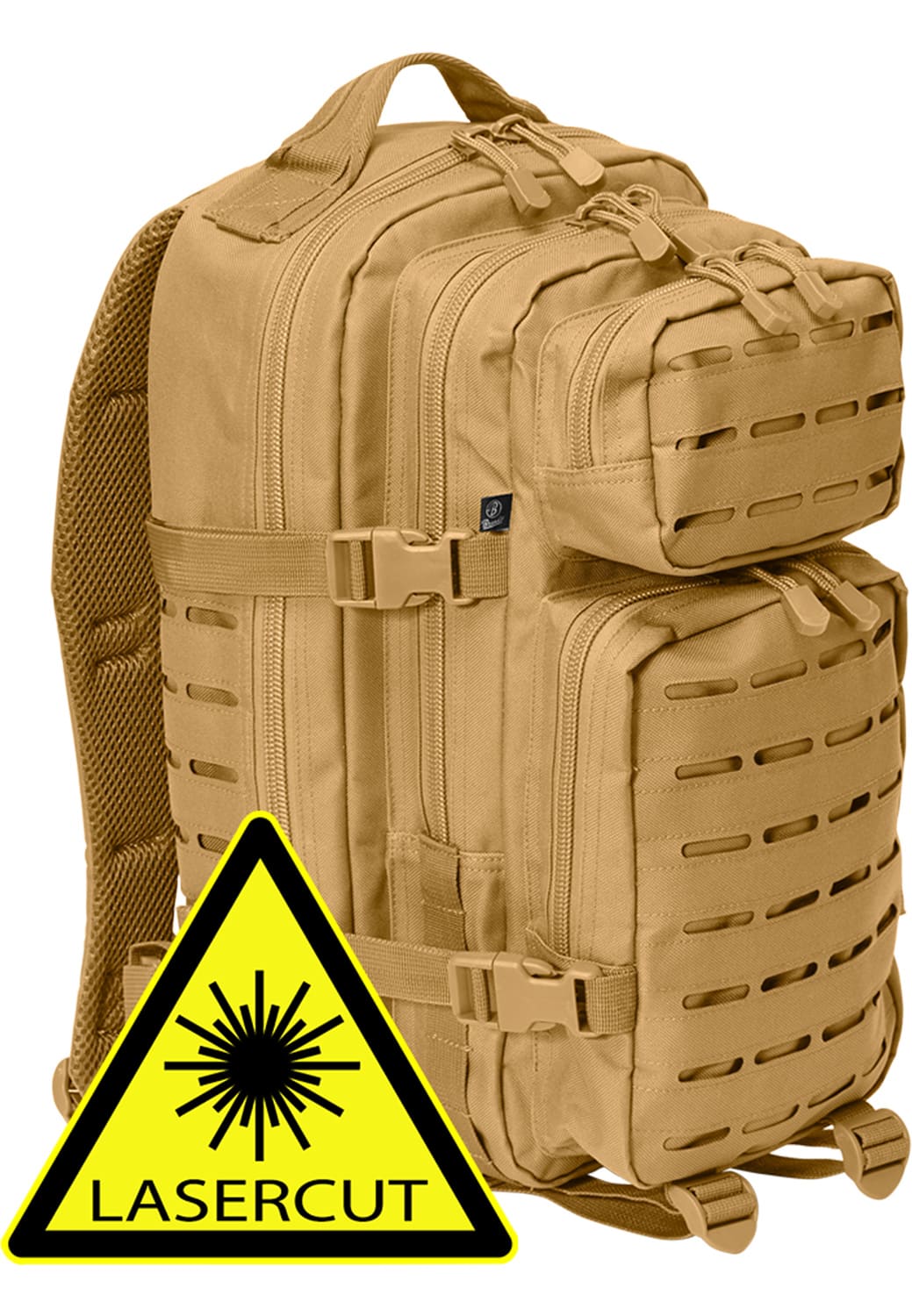 BD8023-00804-0050 US Cooper Lasercut Medium Backpack Brandit camel one size