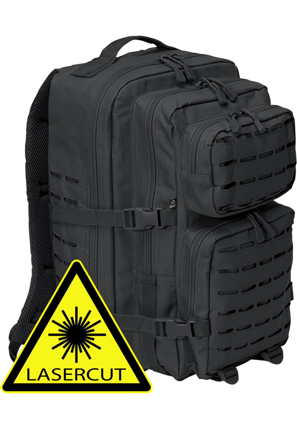 BD8024-00007-0050 US Cooper Lasercut Backpack Large Brandit Black One Size