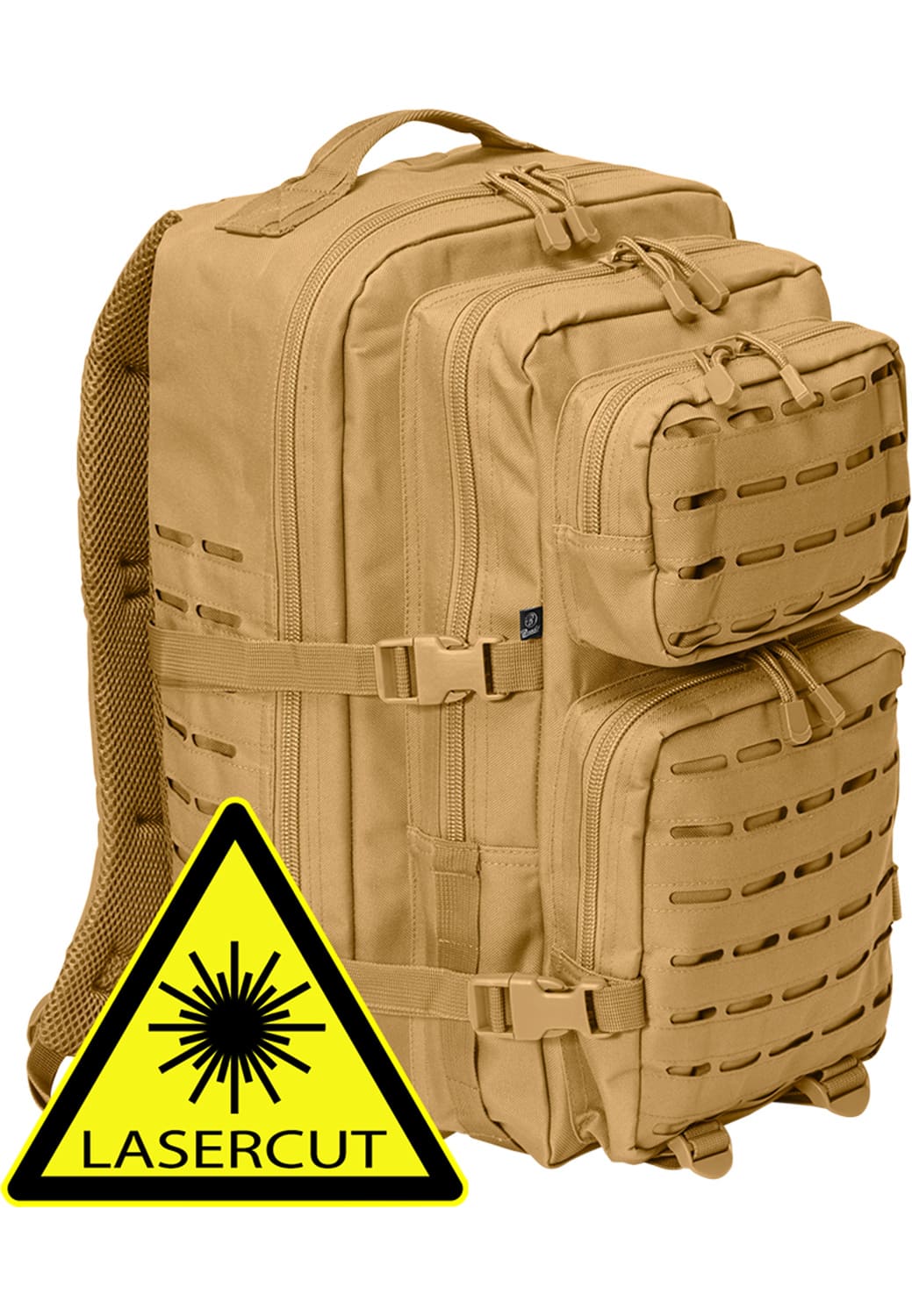 BD8024-00804-0050 US Cooper Lasercut Backpack Large Brandit Camel One Size