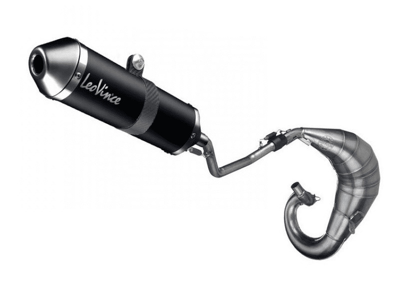 3259b full exhaust leovince beta rr 50 enduro 2012- 50cc x-fight inox dark