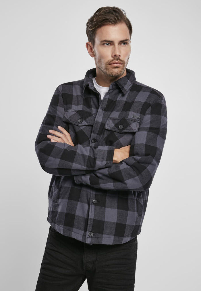 BD9478-01198-0231 Giacca lumberjack Brandit nero/grigio 7XL