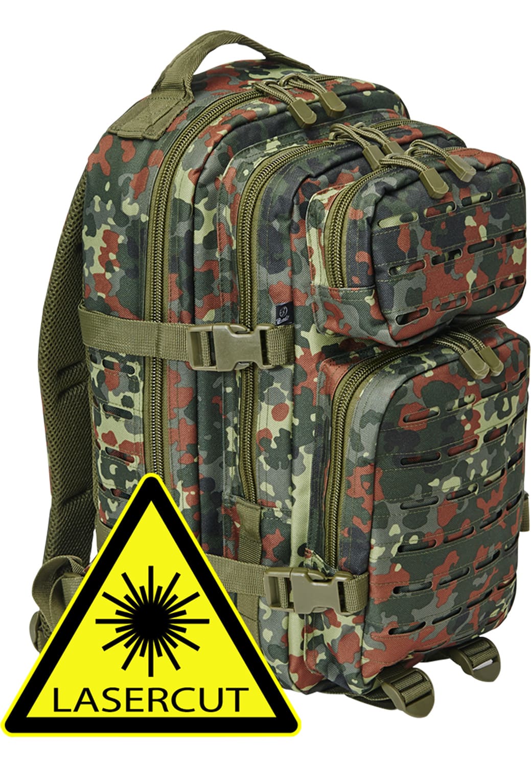 BD8023-02187-0050 Zaino US Cooper Lasercut medio Brandit flecktarn one size