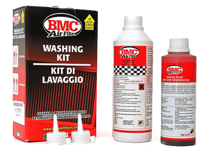 wa250-500 kit bmc pulizia filtri aria detergente lavaggio completo racing