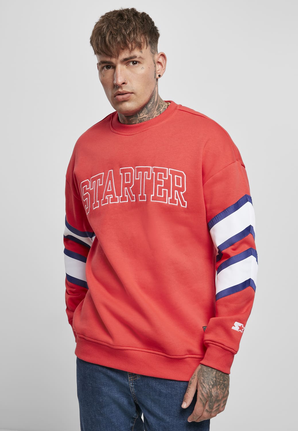 ST048-02783-0060 Team Front Starter Crewneck Sweater Red XXL