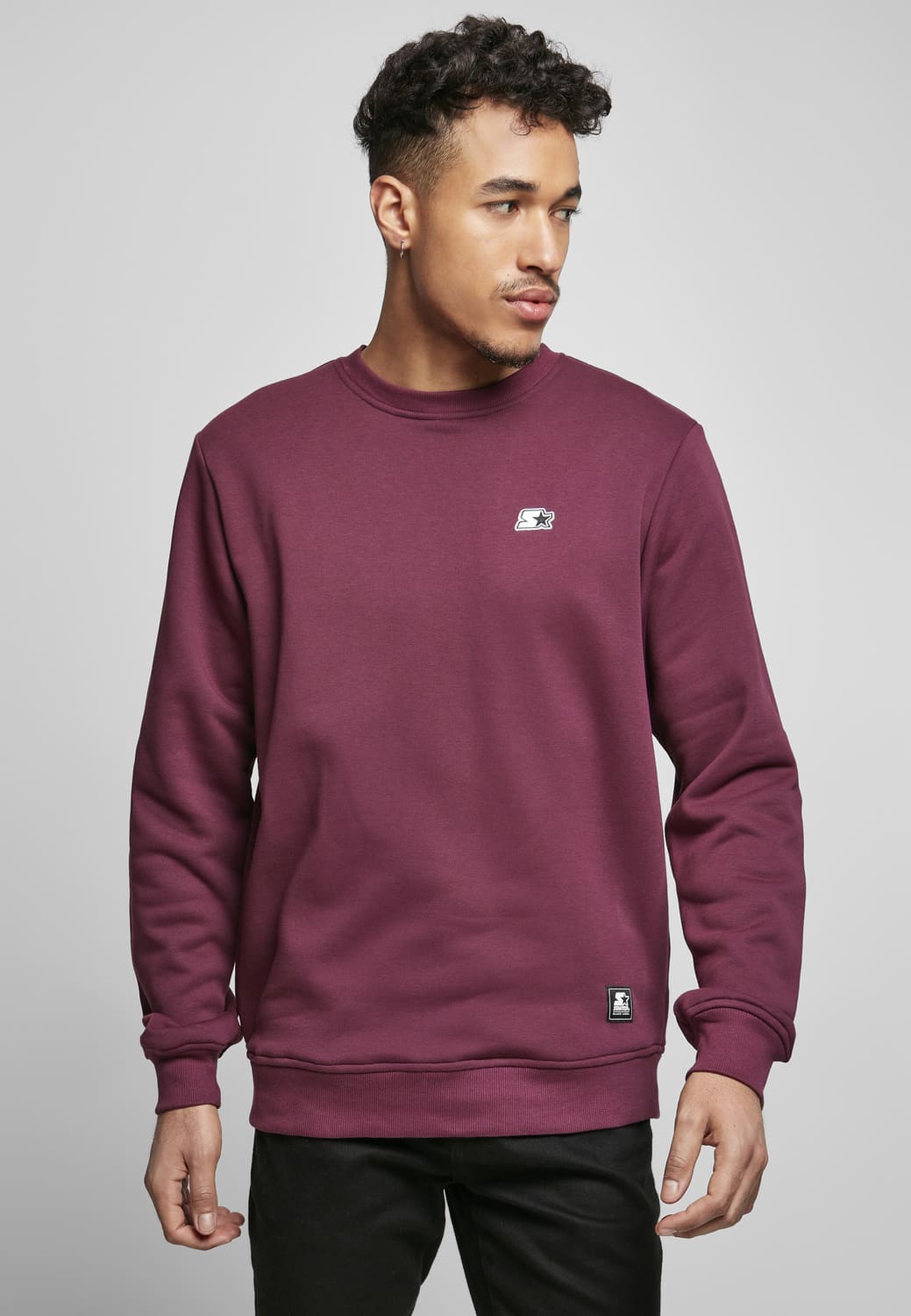 ST085-03063-0060 Essential Starter Crewneck Sweater Dark Purple XXL