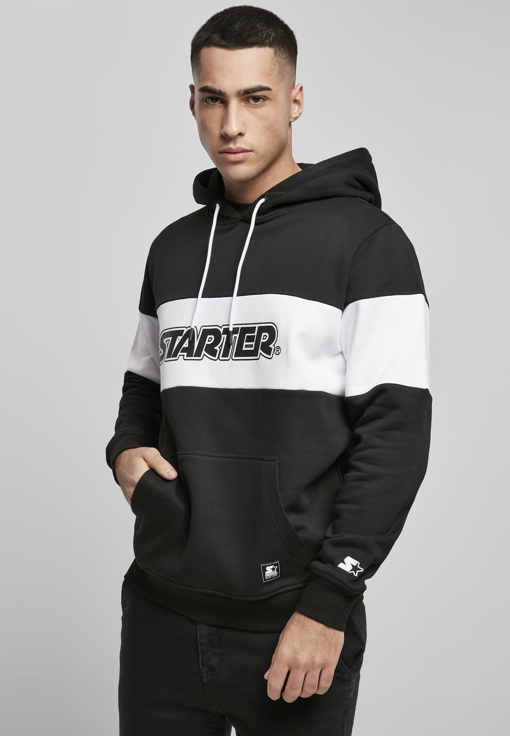ST092-00826-0060 Hoody Block Starter nero/bianco XXL
