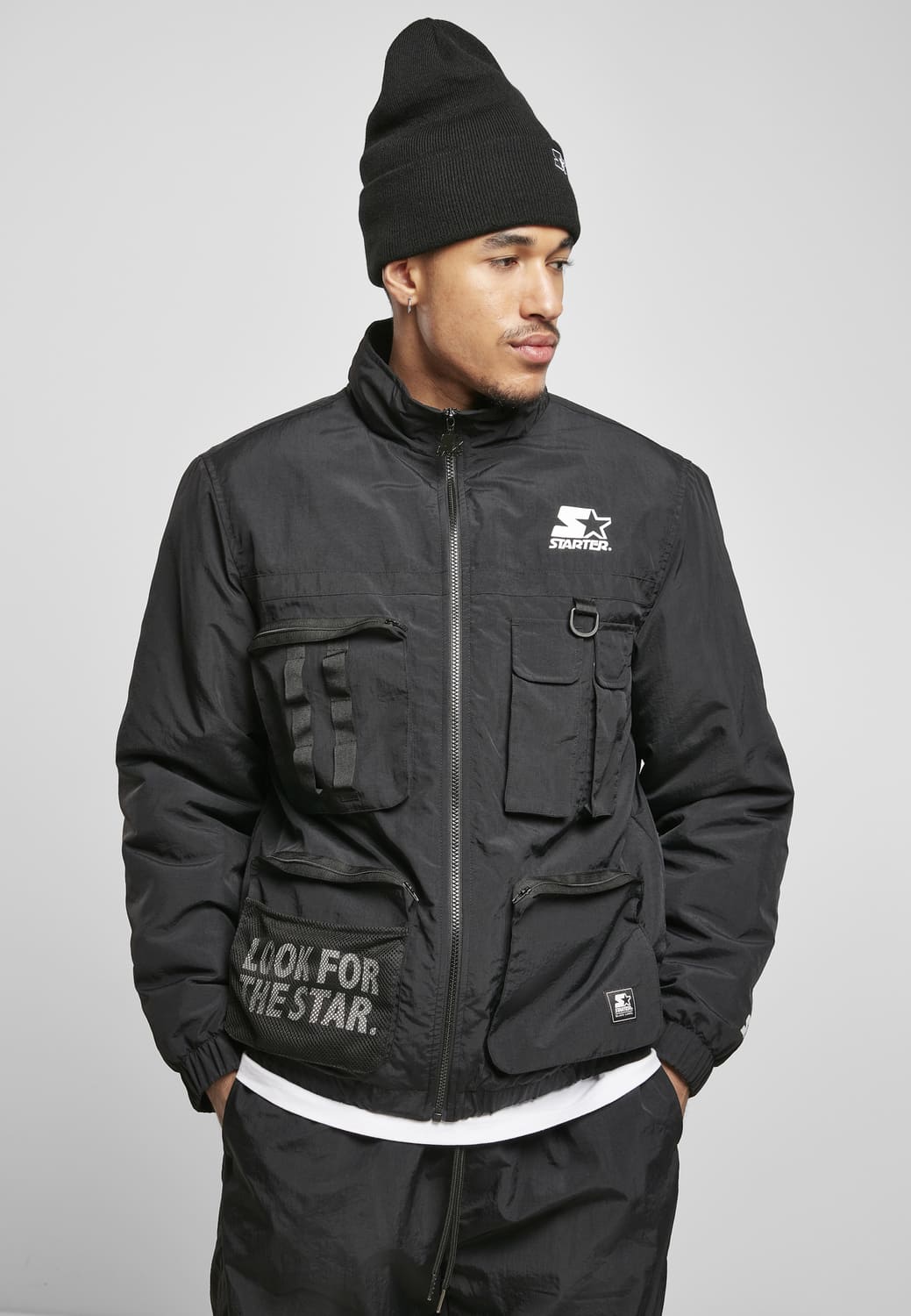 ST145-00007-0060 Starter Utility Sports Jacket Black XXL