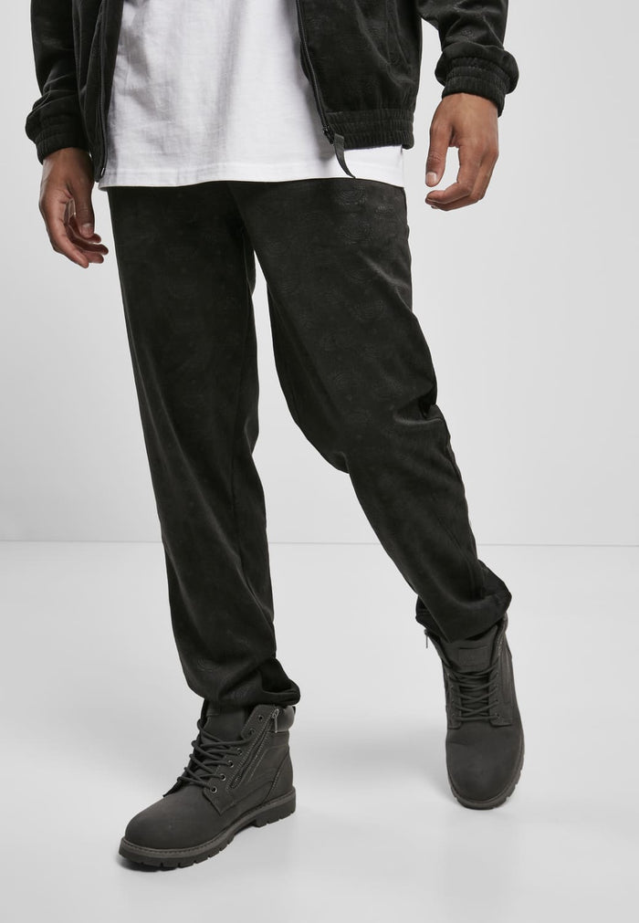SP049-00007-0060 Pantaloni AOP Velour Southpole nero XXL
