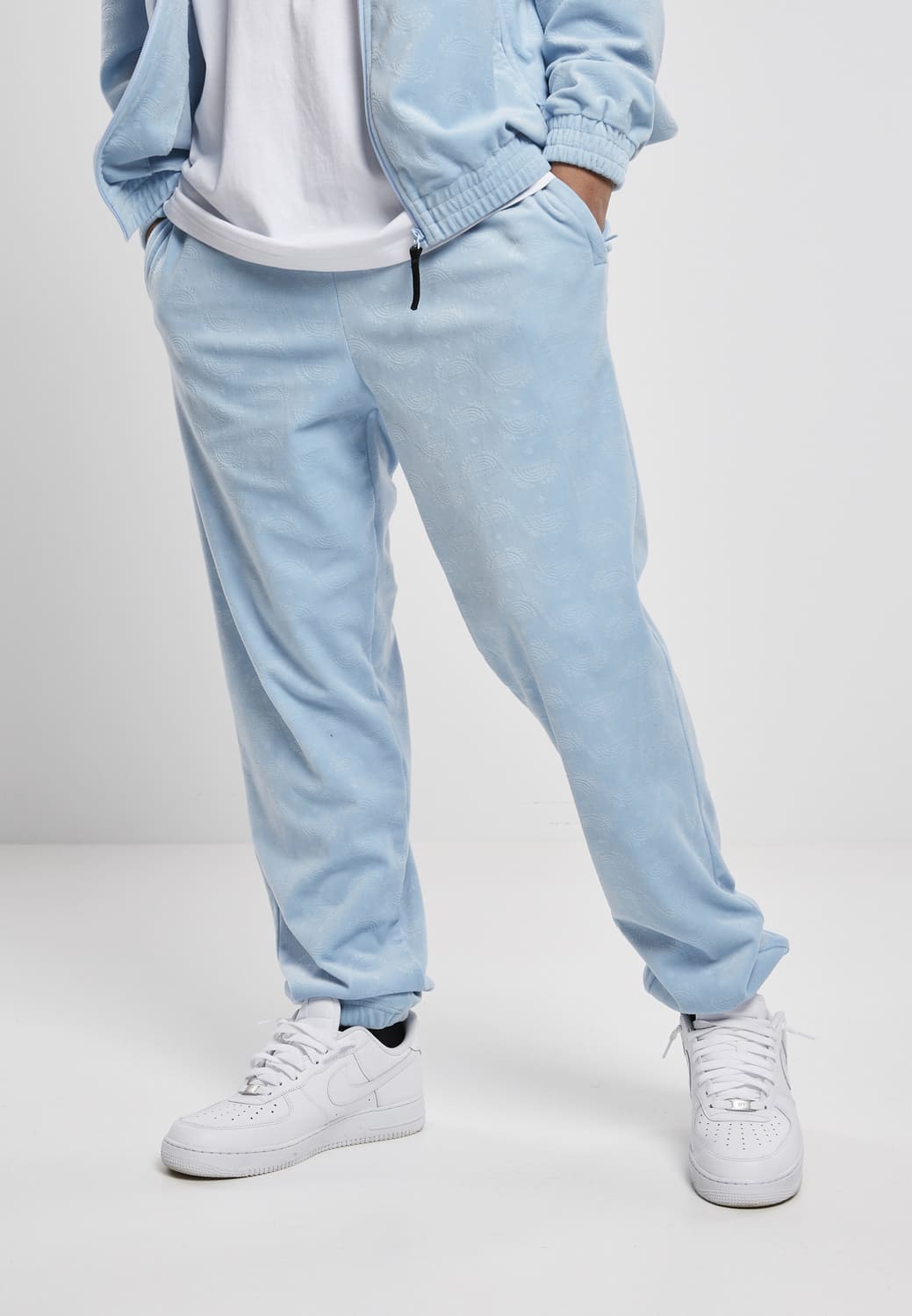 SP049-00790-0060 Pantaloni AOP Velour Southpole blu bebè XXL