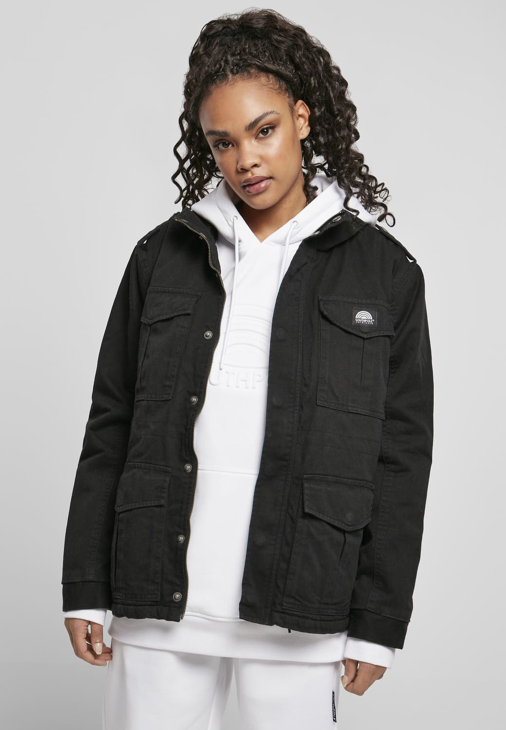 SP133-00007-0060 Giacca Sherpa Army Ladies Southpole nero XXL
