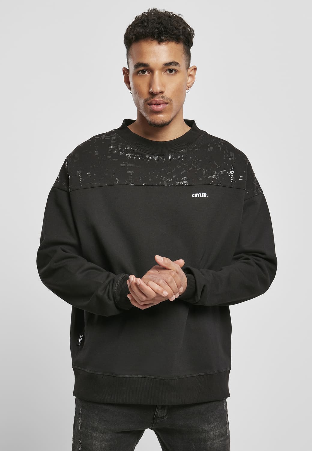 CS2736-00007-0060 Cayler &amp; Sons City Horizon MC Box Crewneck Sweater Black XXL