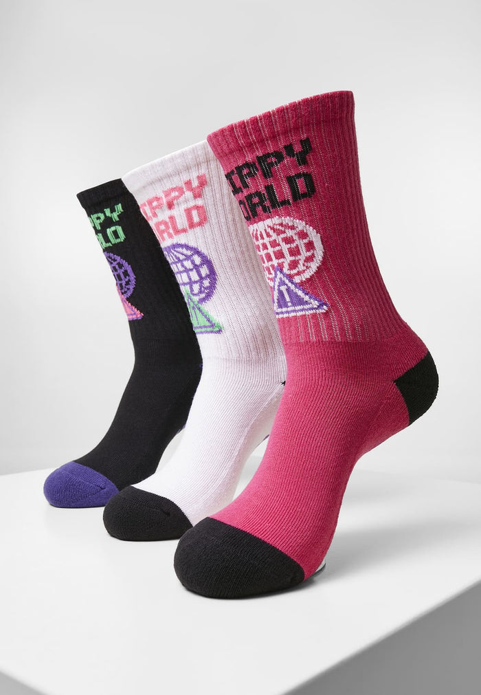 CS2805-03100-0078 Calzini Trippy World 3-Pack Cayler & Sons nero + pink + bianco 47-50