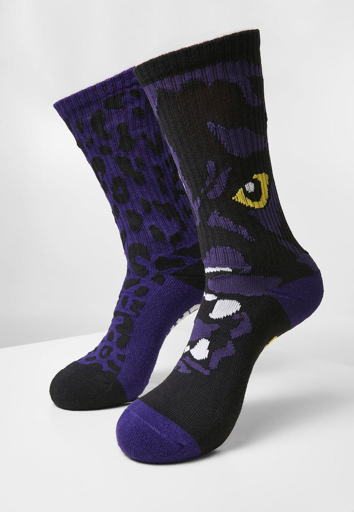 CS2806-03101-0078 Calzini Feral Face 2-Pack Cayler & Sons nero + ultraviolet 47-50