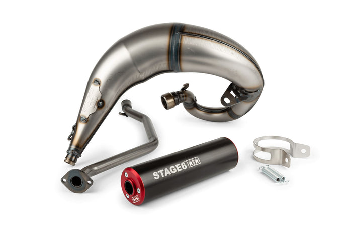 S6-9118835/RE Marmitta Stage6 Streetrace montaggio alto CNC rosso / nero Beta RR 2012 / HM / Vent, COD: S6-9118835/RE