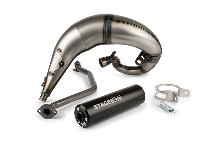 S6-9118835/BK Marmitta Stage6 Streetrace montaggio alto CNC nero Beta RR 2012 / HM / Vent, COD: S6-9118835/BK