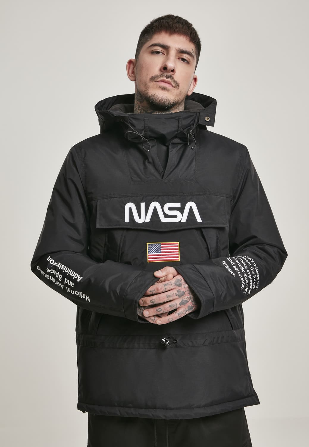 MT1118-00007-0060 Giacca a vento NASA nero XXL