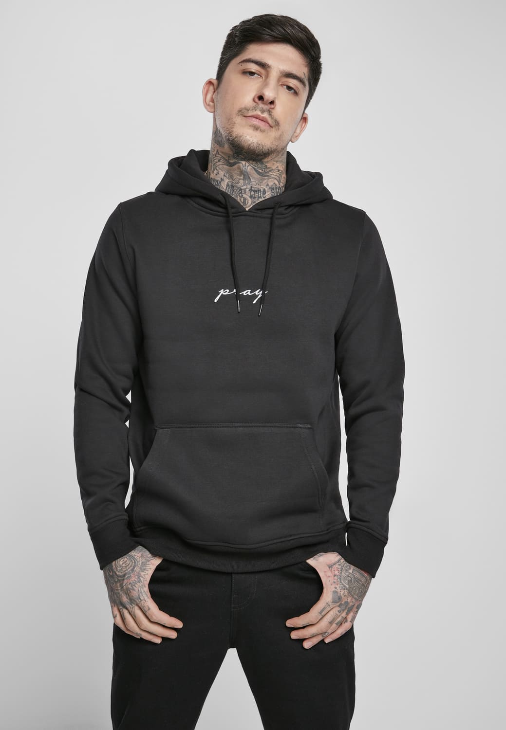 MT1275-00007-0060 Hoody Pray EMB black XXL