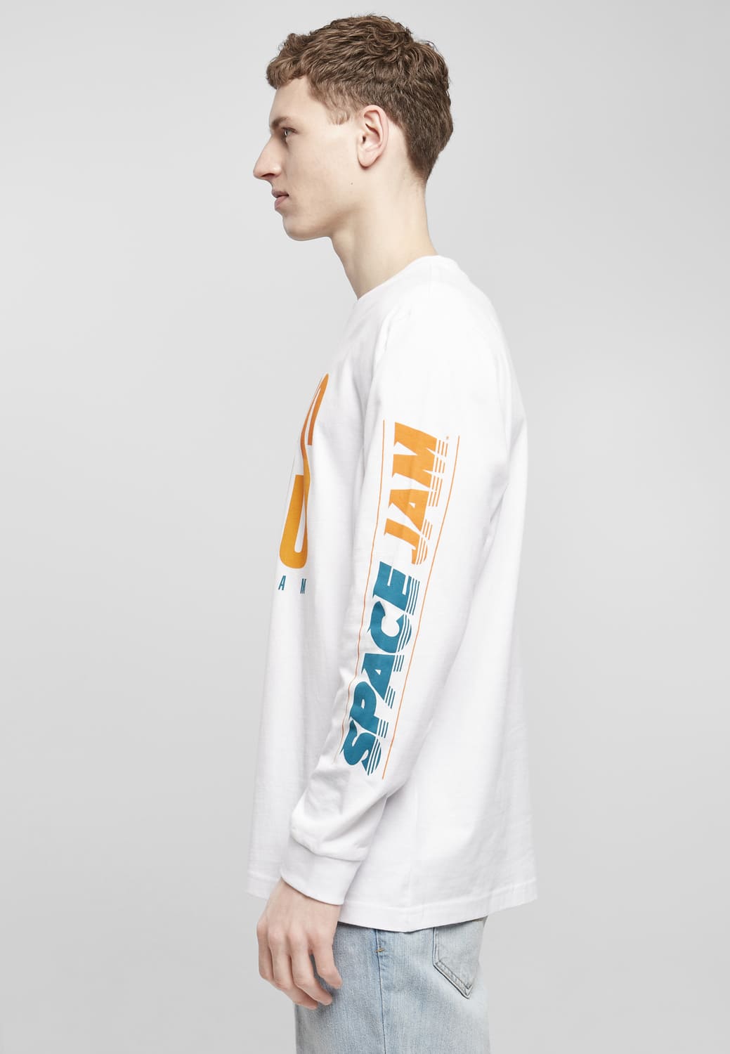 MT1748-00220-0060 Maglione / Longsleeve girocollo Space Jam Big Bugs Playing bianco XXL