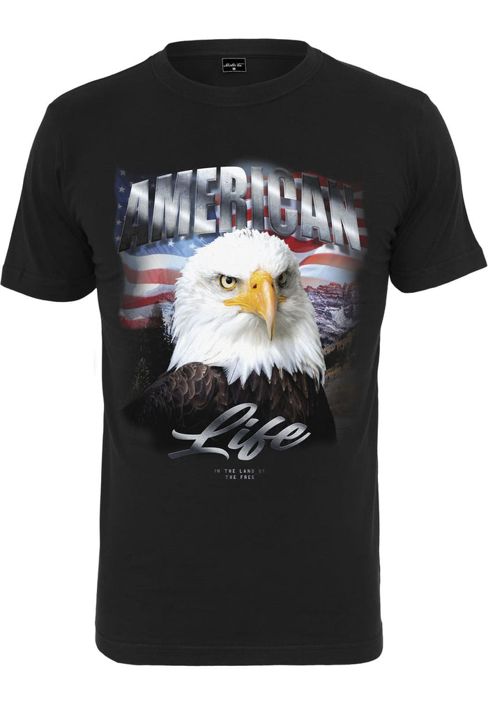 MT1853-00007-0060 T-shirt American Life Eagle nero XXL