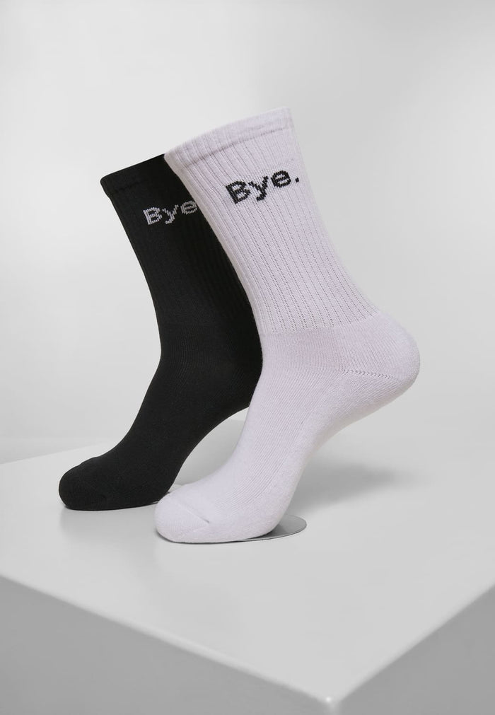 MT2044-00826-0080 Calzini HI - Bye short 2-pack nero/bianco 35-38