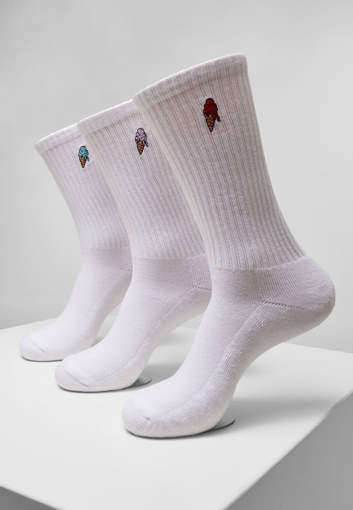 MT2111-00220-0080 Calzini Ice Cream 3-pack bianco 35-38
