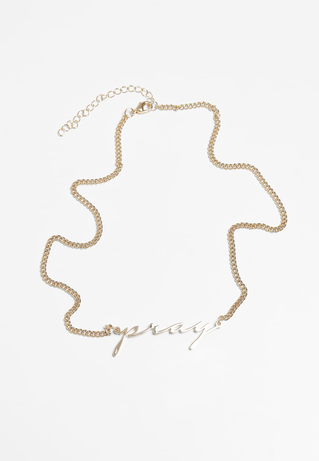 MT2125-00109-0050 Pray Gold Necklace