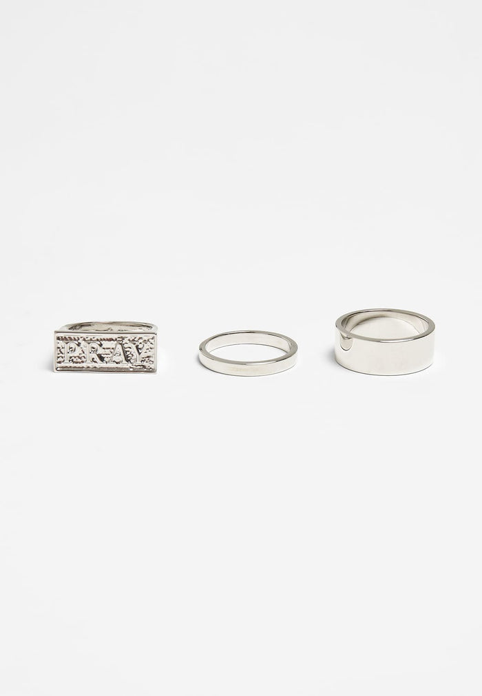 MT2126-00473-0053 Set anelli Pray argento S/M
