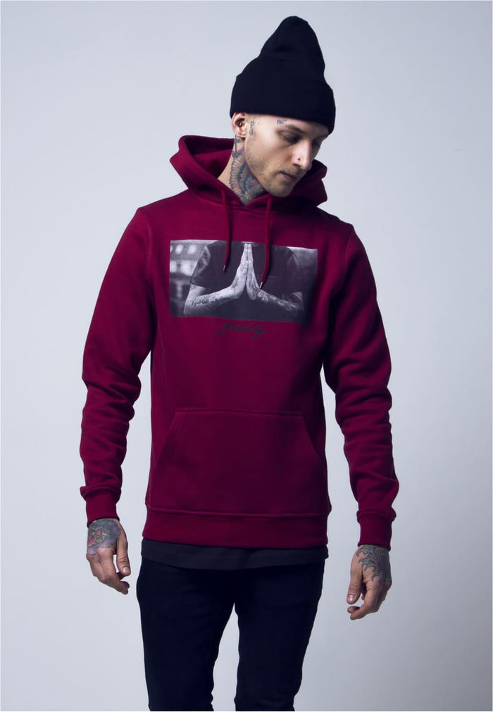 MT275-00207-0060 Hoody Pray rosso rubino XXL