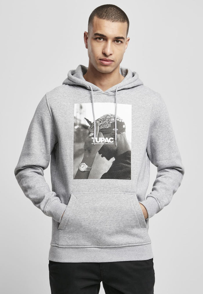MT338-00431-0060 Hoody 2Pac F*ck the World grigio heather XXL