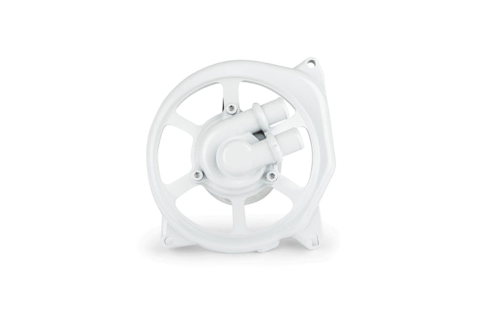 STR-500.51/WH Coperchio Pompa Acqua STR8 EXTREME CUT, Minarelli LC, incl. Cuscinetti, bianco, COD: STR-500.51/WH