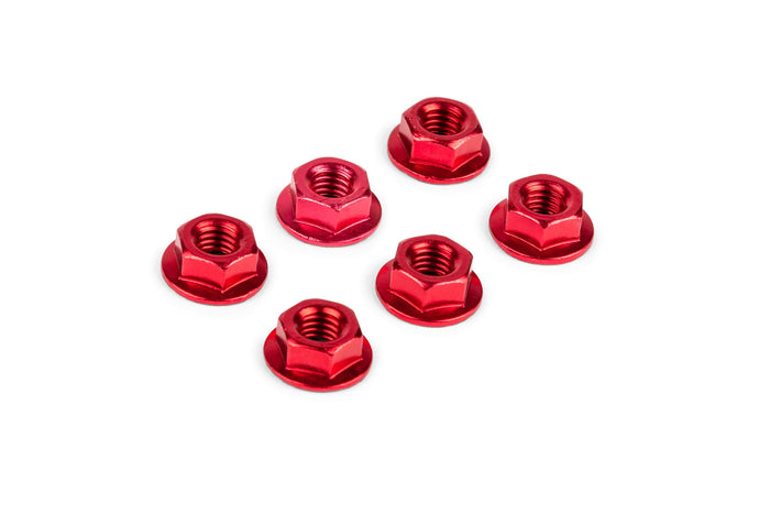 STR-558.03/RE Dadi M6 (x6) anodizzato rosso, COD: STR-558.03/RE