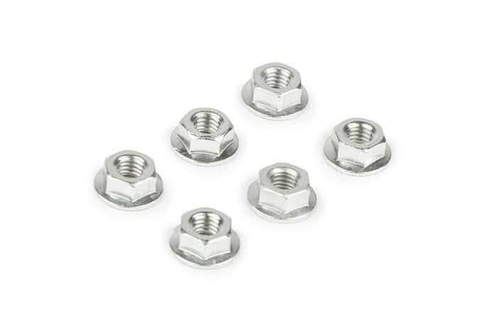 STR-558.03/SI Dadi M6 (x6) anodizzato argento, COD: STR-558.03/SI