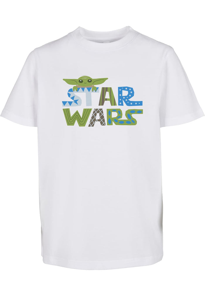 MTK143-00220-0137 T-shirt Star Wars Colorful Logo bambini bianco 158/164