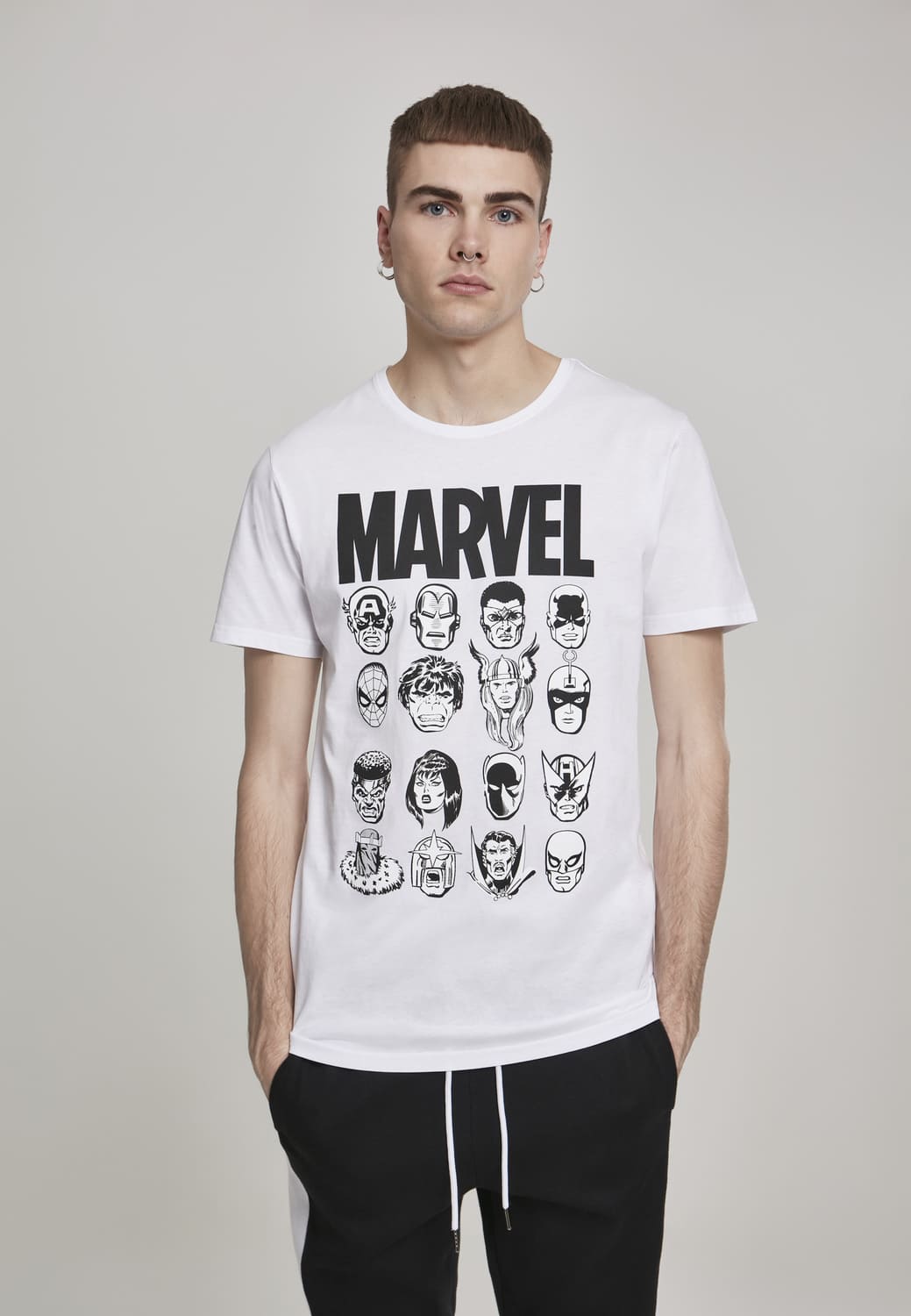 MC312-00220-0060 T-shirt Marvel Crew bianco XXL