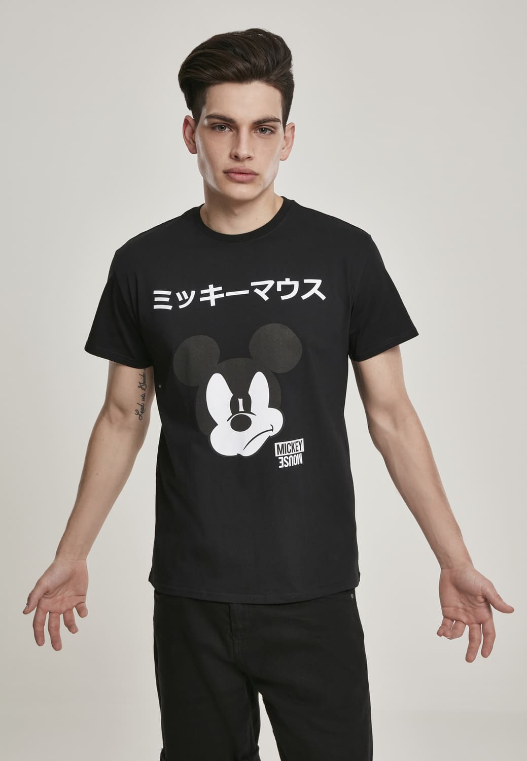 MC418-00007-0060 Mickey Japanese t-shirt black XXL