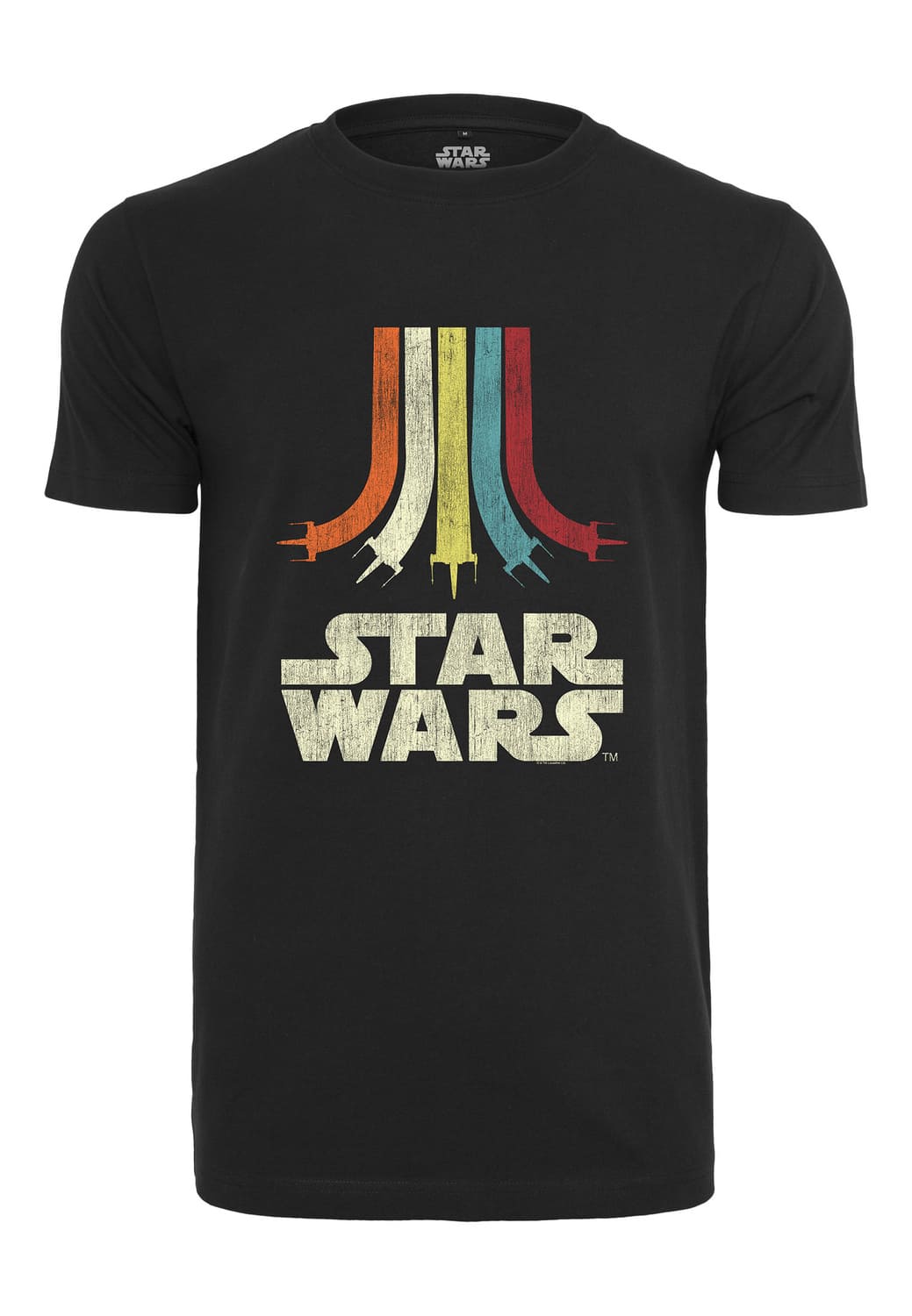 MC439-00007-0058 Star Wars Rainbow Logo T-shirt black XS